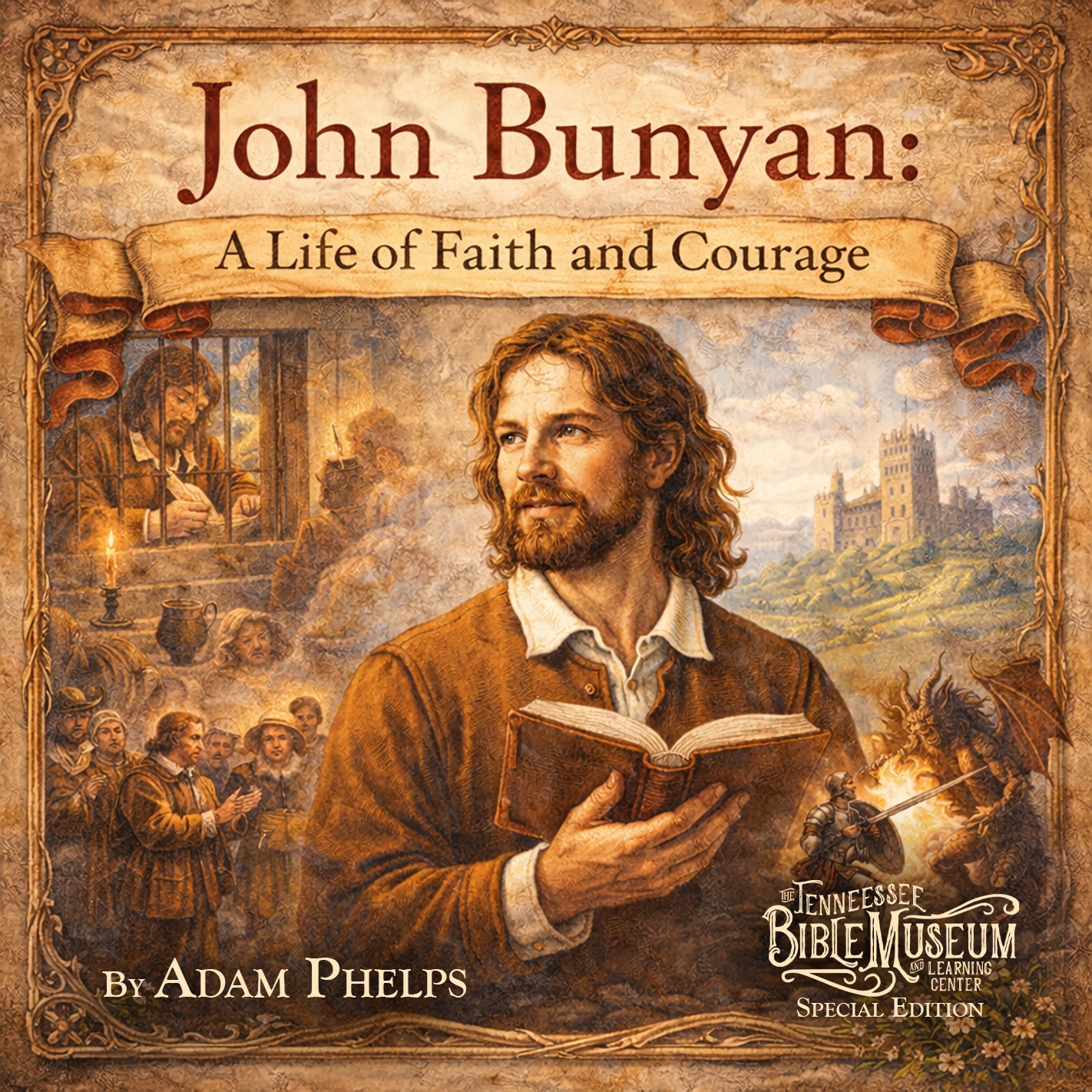 John Bunyan: A Life of Faith and Courage - Paperback Homeschool Book (FREE WORKSHEET)