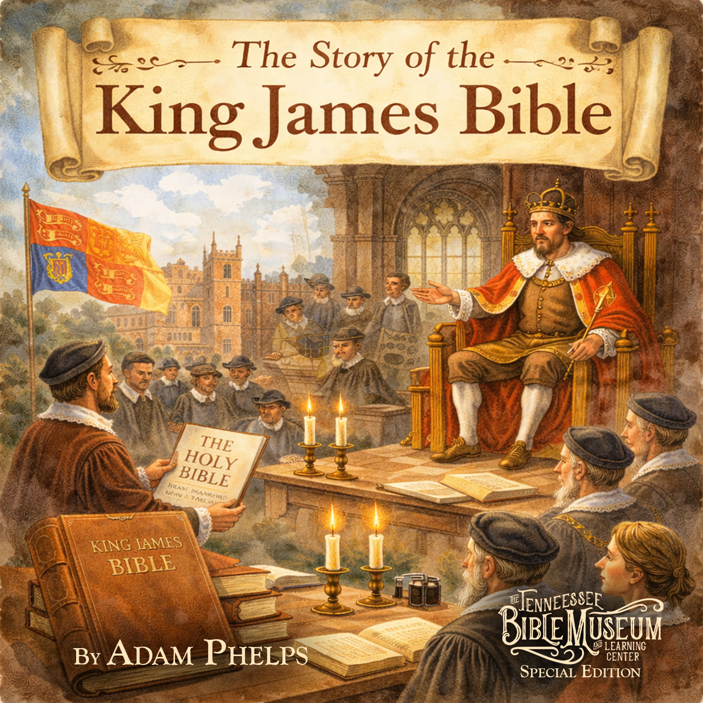 The Story of the King James Bible - Paperback Homeschool Book (with Timeline) FREE WORKSHEET