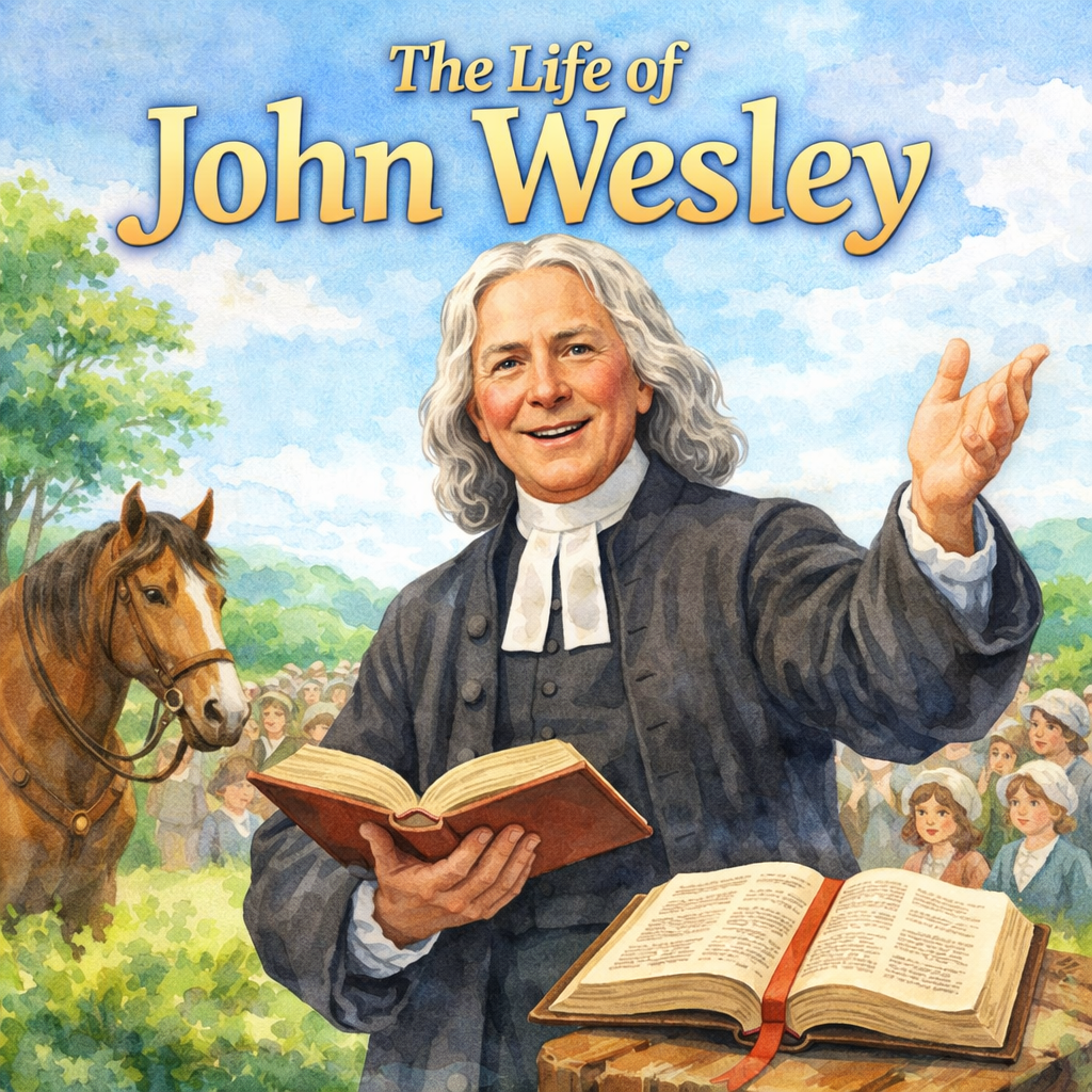 The Life of John Wesley - Paperback Homeschool Book (FREE WORKSHEET)