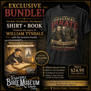 William Tyndale BUNDLE "Original Pirate" T-Shirt & Book