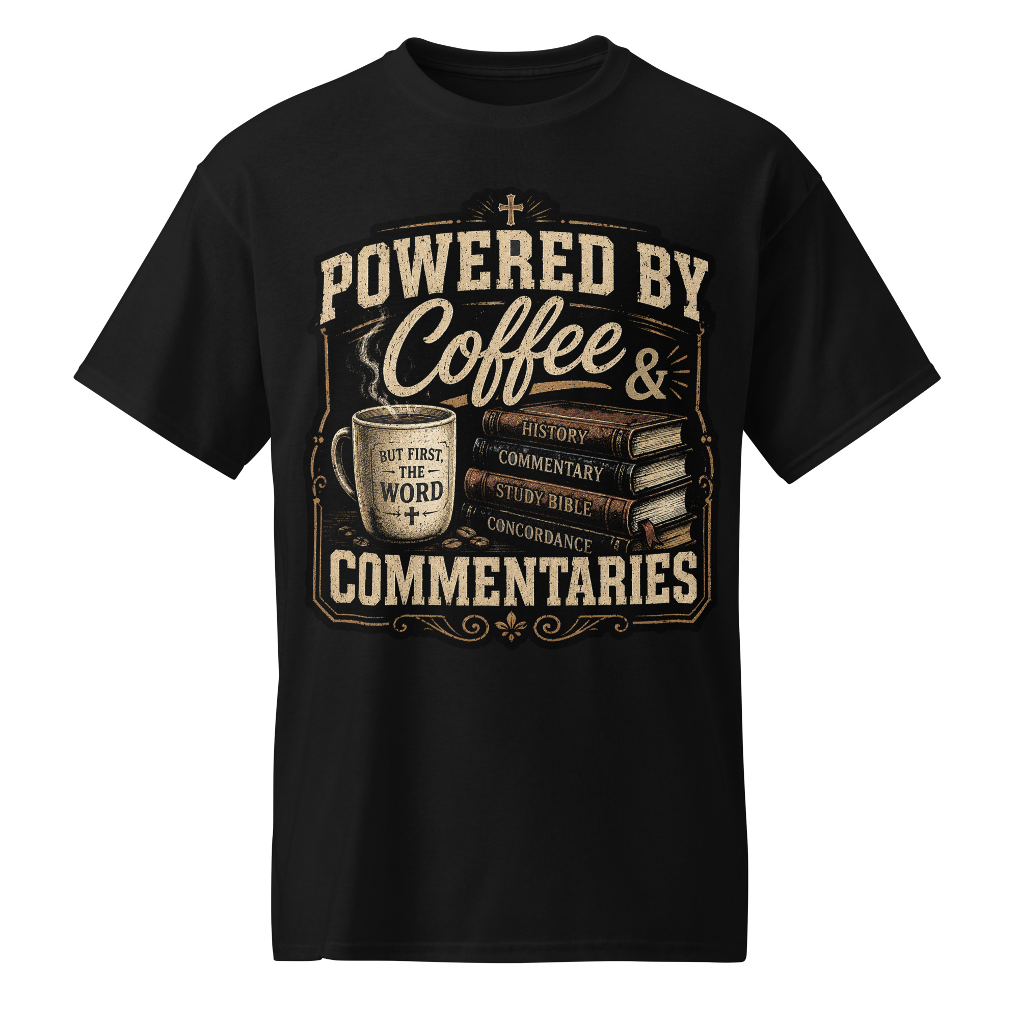 Powered by Coffee & Commentaries T-Shirt